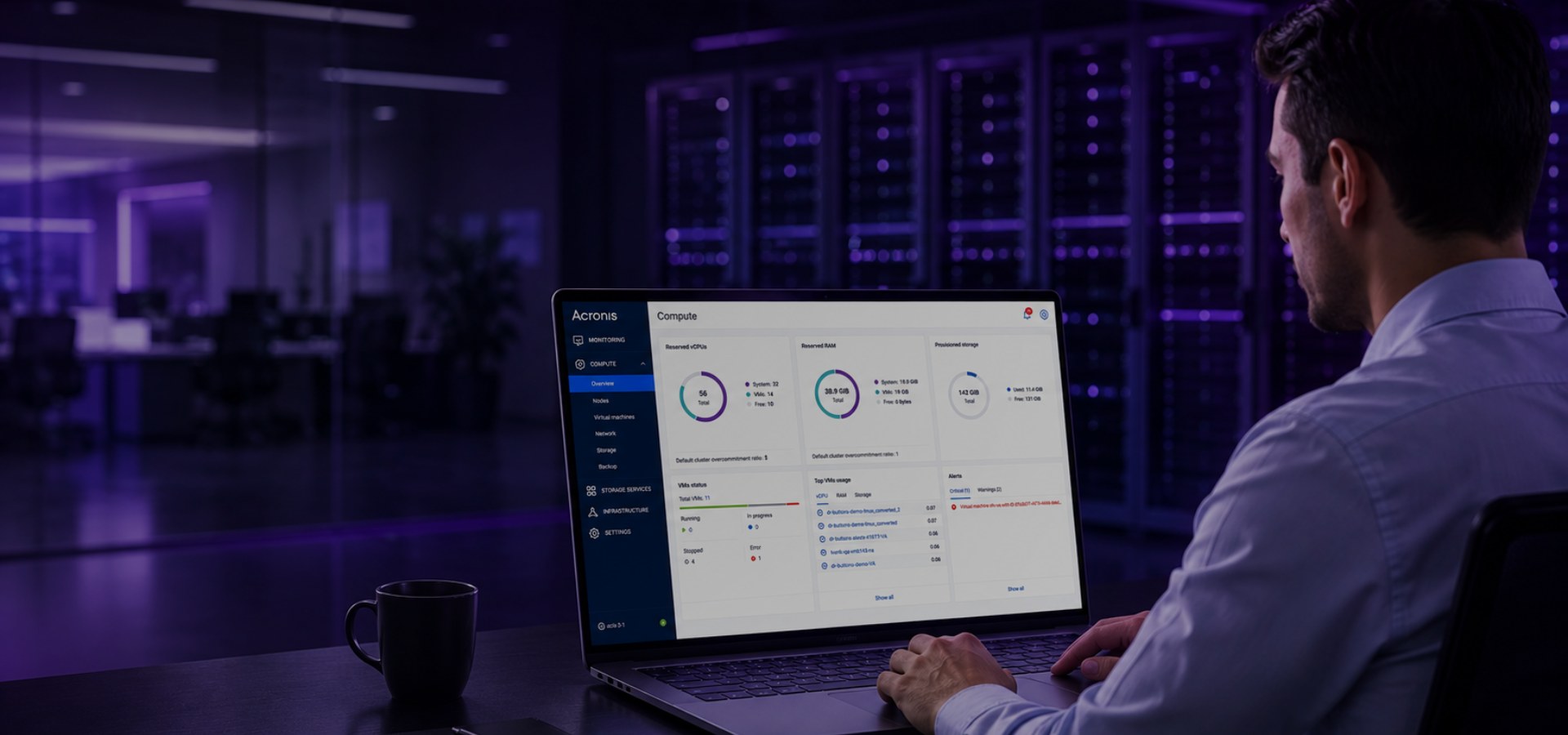 Infraestructura Acronis Cyber Frame operada por Sertera